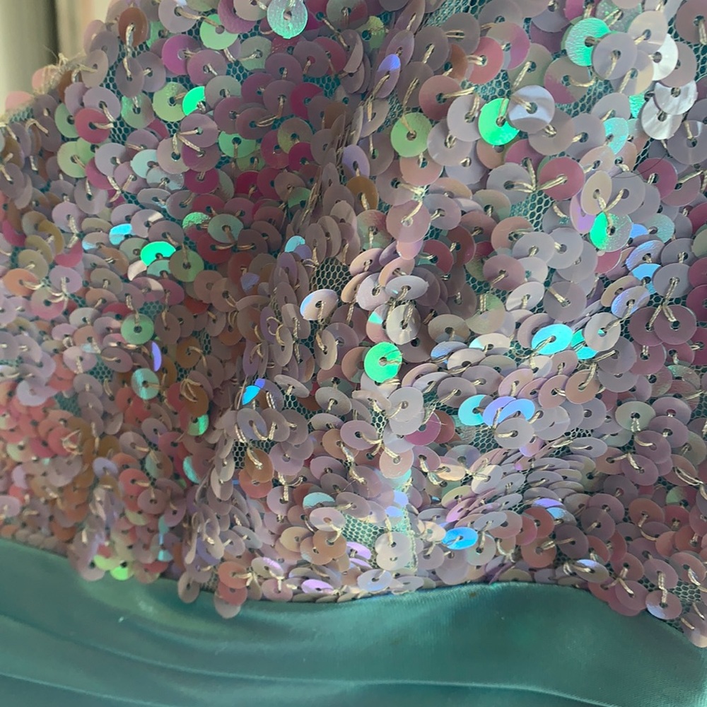 Baby blue prom dress